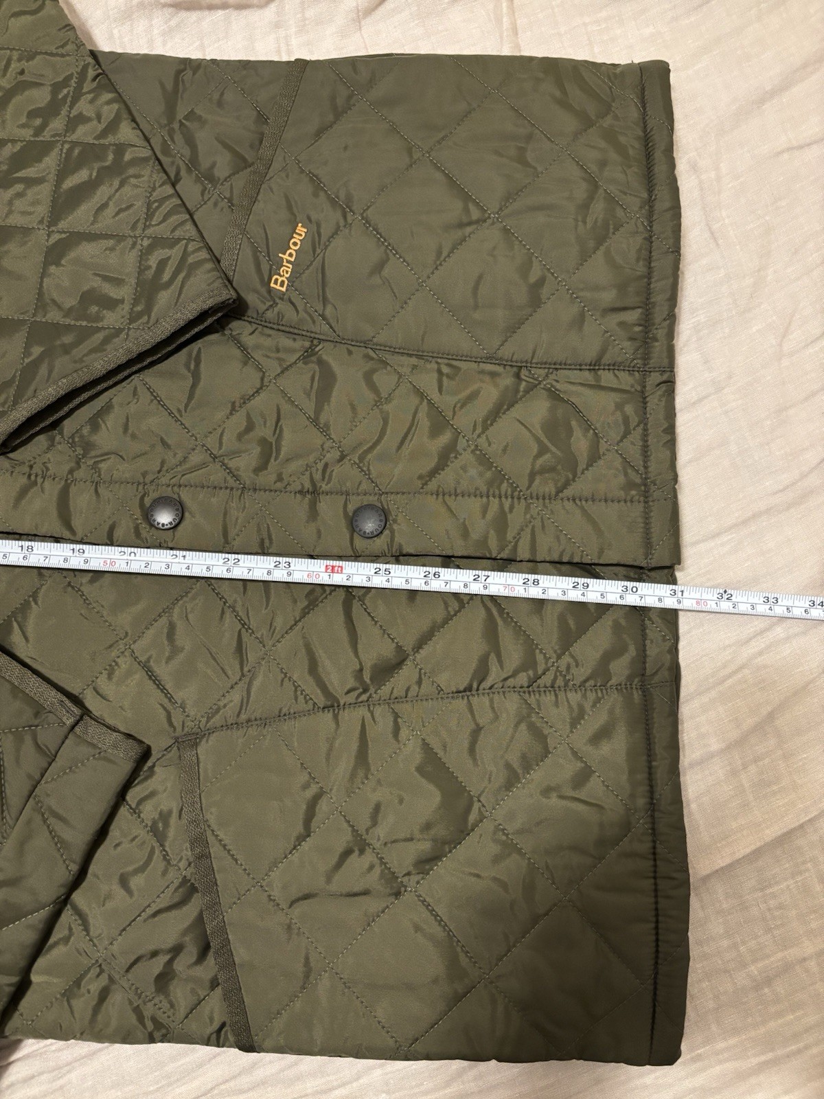 NWT Barbour Jacket Men’s S Green Liddesdale Quilted Olive Classic Corduroy Coat