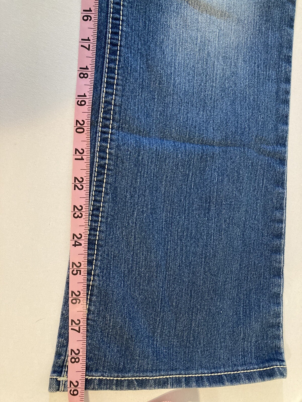 Faded Glory Jeans Size 10 30Wx29L 9” Rise Used Condition Missing Button On Butt