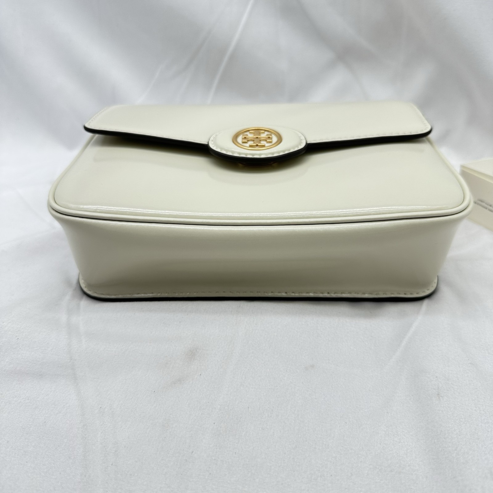 Tory Burch Womens Robinson Spazzolato Shoulder Bag Leather Shea Butter