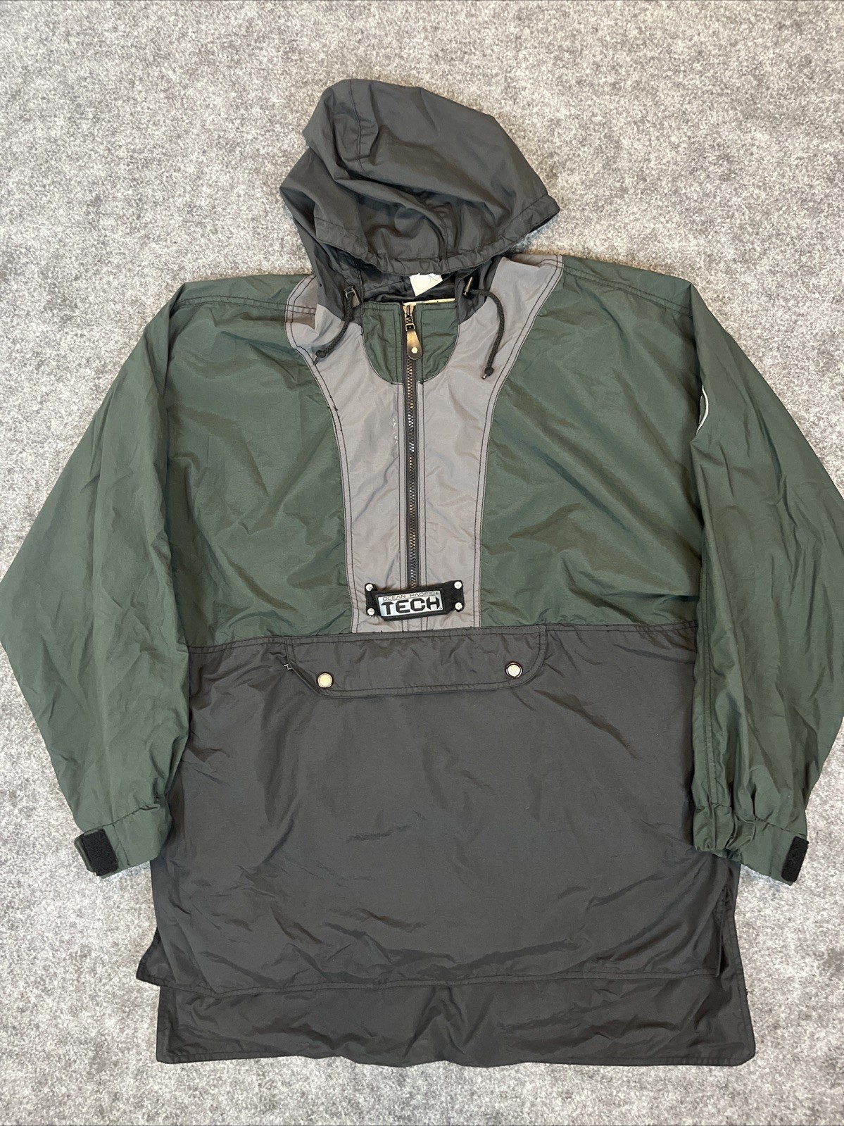 Vintage 90s Ocean Pacific Green Pullover Jacket Men’s Large