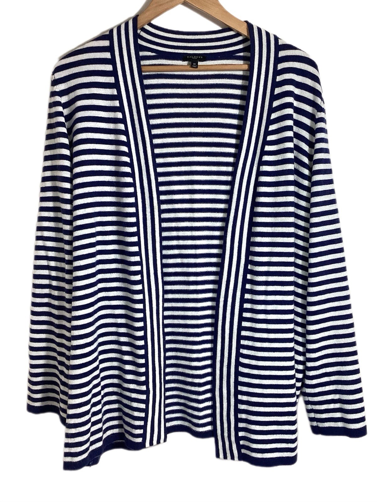 Talbots 1X Open Mid Length Cardigan Yacht Resort Coastal Grandma Country Club