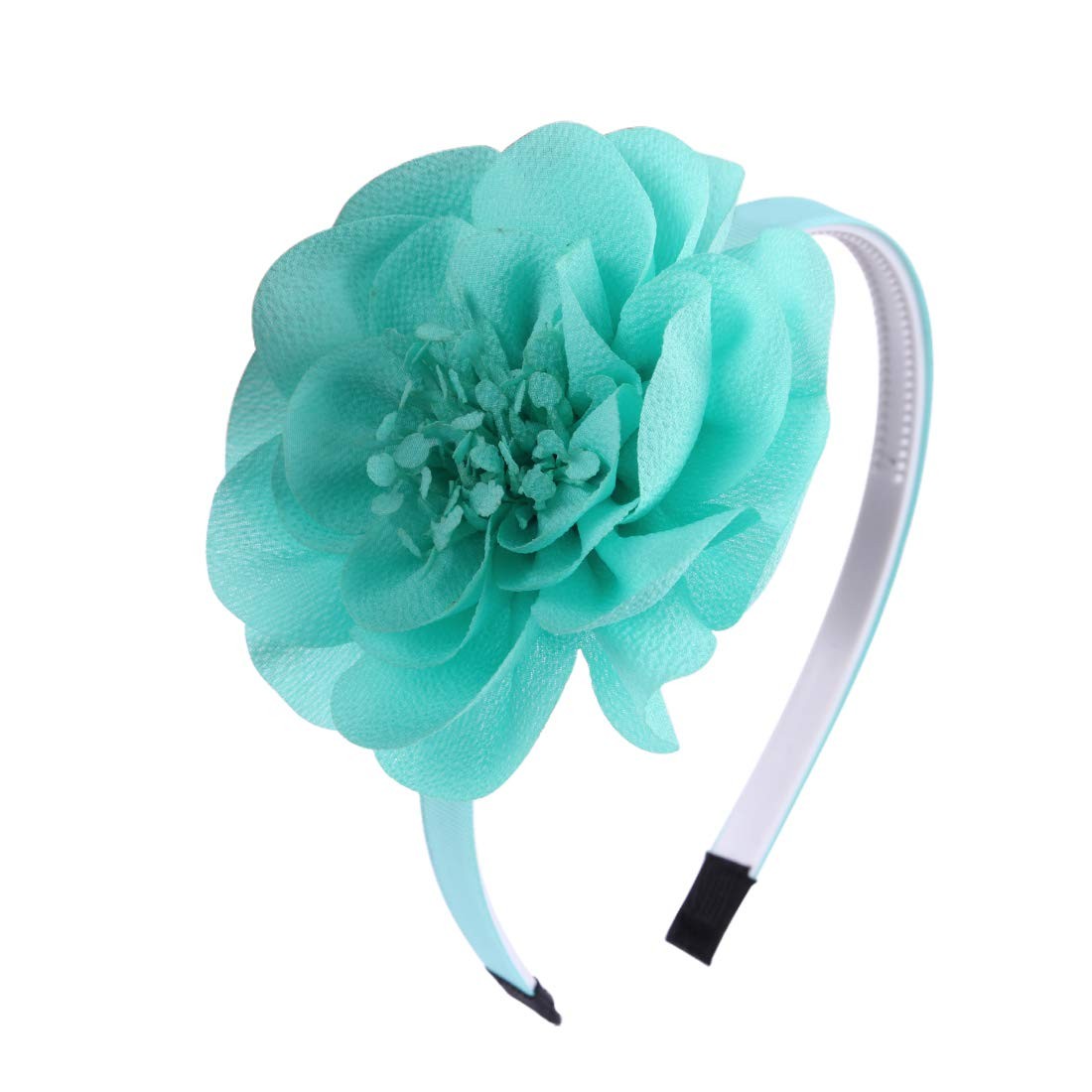 XIMA 10pcs Chiffon 10 Count (Pack of 1), 10PCS-Chiffon Flower Girls Headbands