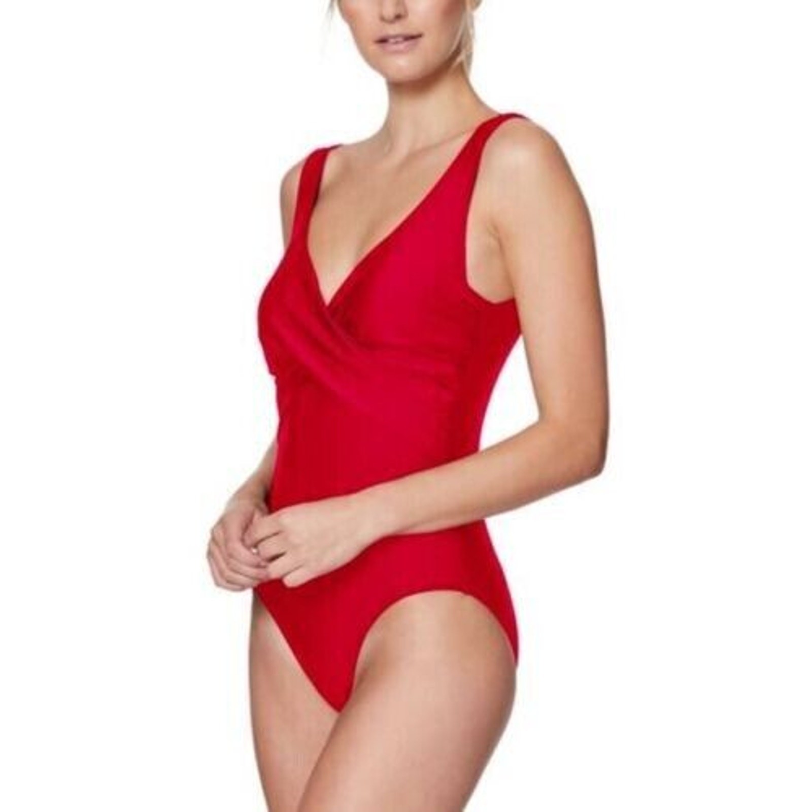 Tahari Women’s Ultra Luxe Surplus One Piece In Red Size Medium MSRP $98 9L032D0