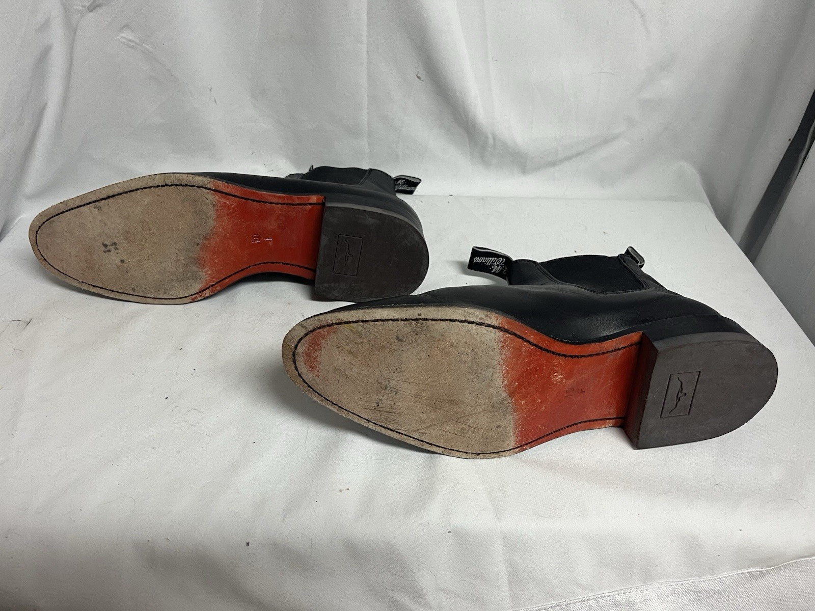 RM Williams Men’s Classic Macquarie Black Yearling Leather Sz 10F Chelsea Boot