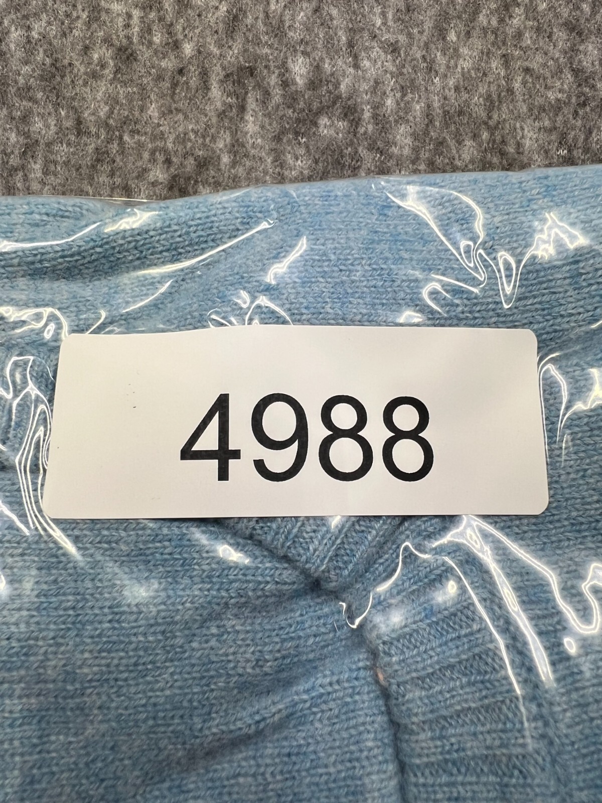 Kinross Cashmere Half 1/2 zip Pullover Sweater Blue Medium M