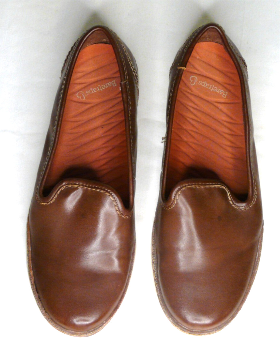 BareTraps Vanassa Saddle Brown Slip On Loafers Comfort Shoes Womens Size 7.5 M
