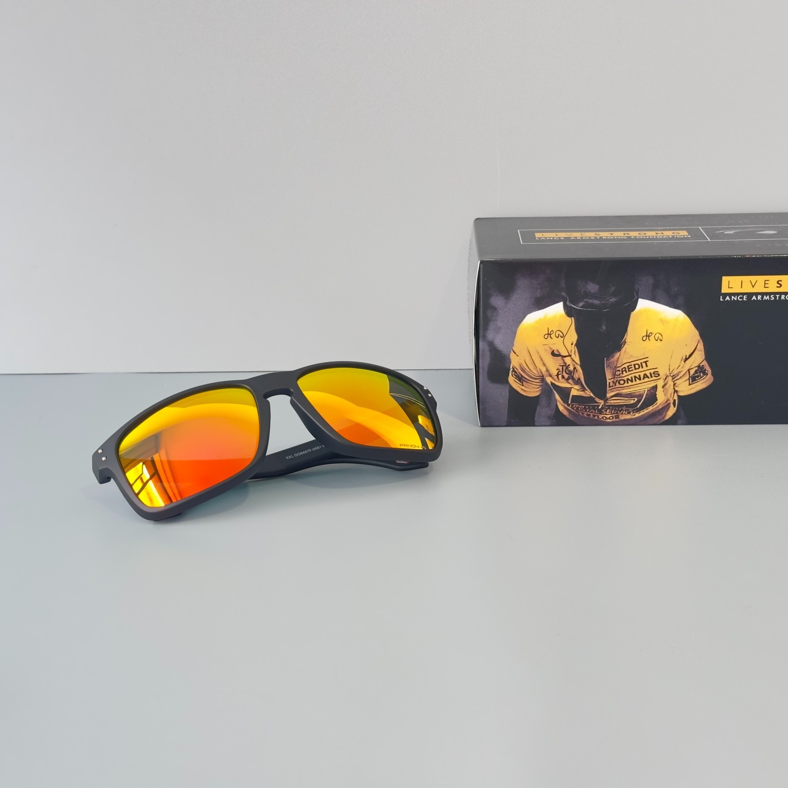 Oakley Holbrook XXL OO9487 Sunglasses Black Frame Red Lenses Unisex