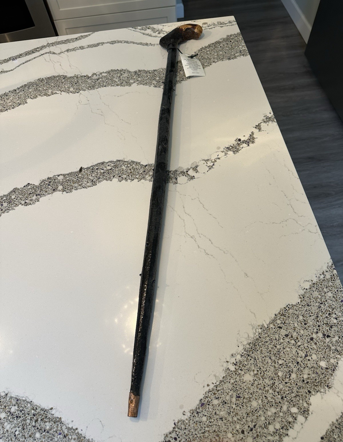 Irish Handcrafted Blackthorn Wood Walking Stick Cane, Made in Ireland