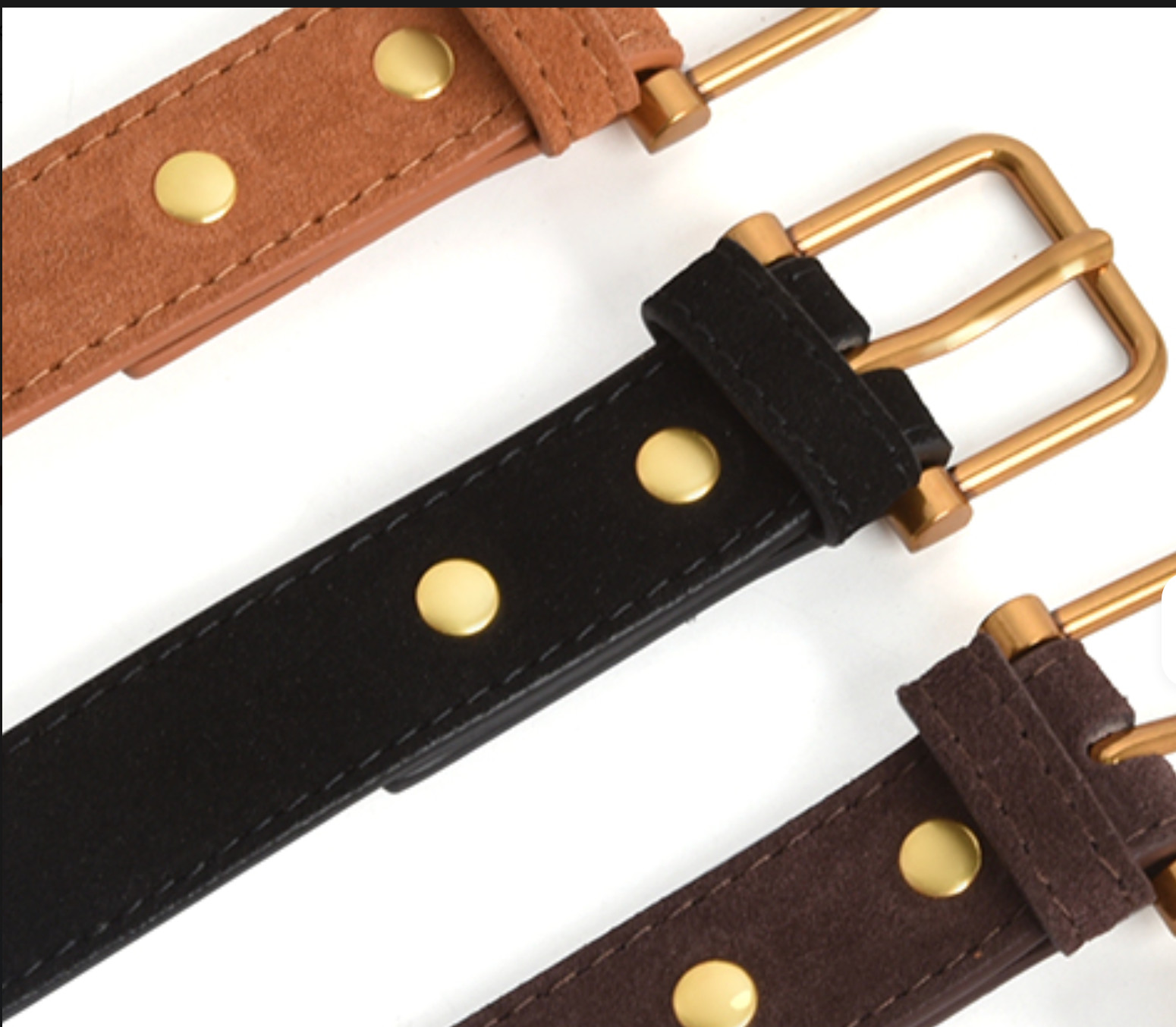 Spring Casual Caramel Color Eco-Friendly Genuine Cow Hide Leather Belt