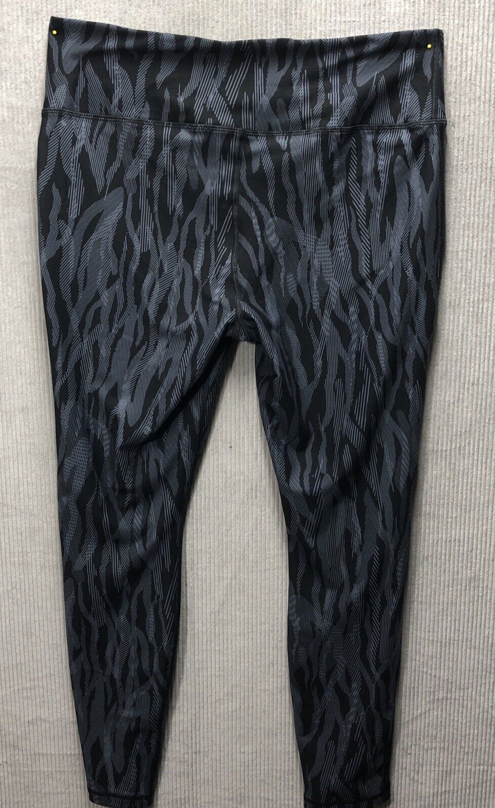 Athletic Works Leggings XXL Gray Black Pattern Workout Exercise