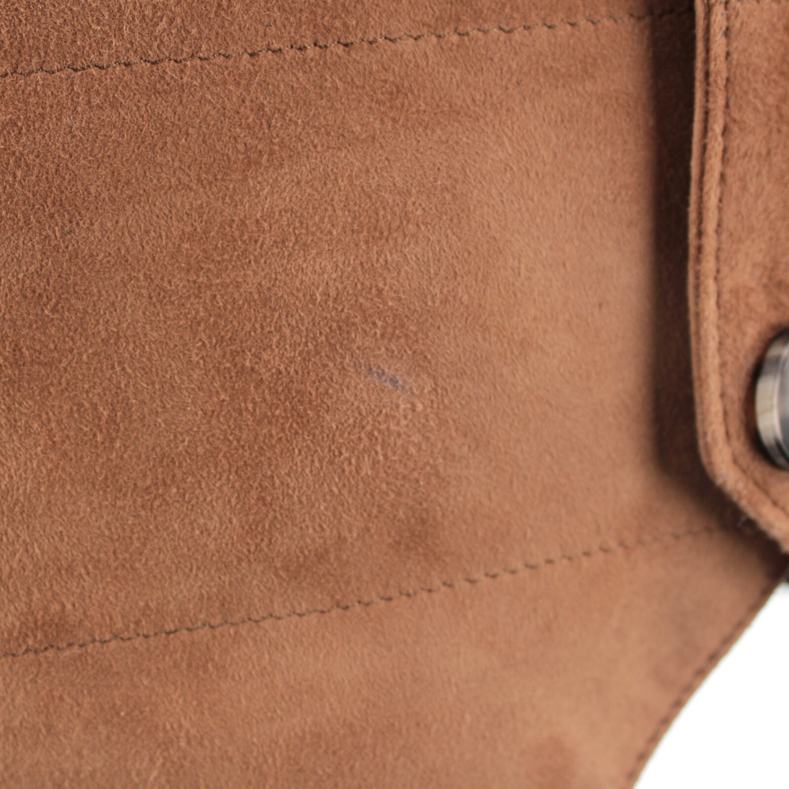 Rifugio NWD Vest / Bodywarmer Size 48 (Small US) In Light Brown Suede Handmade