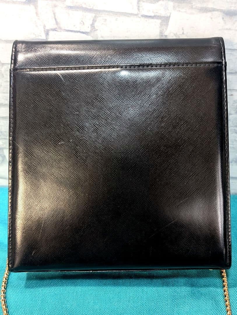 Yves Saint Laurent YSL Black Leather Crossbody Bag 8×8.3×2.8in Used