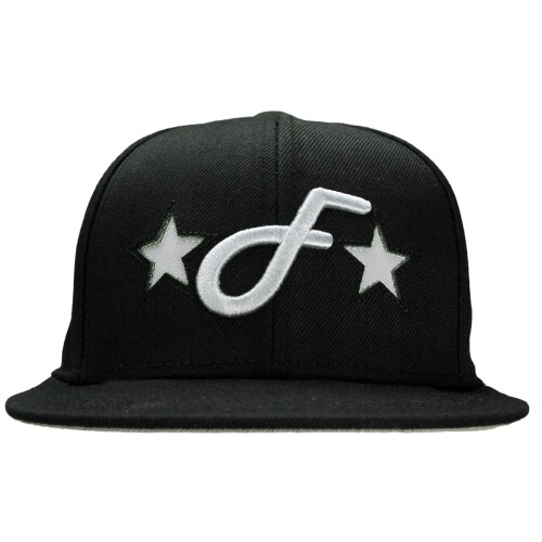 Flat Fitty F Star Snapback Cap Hat, Black, One Size