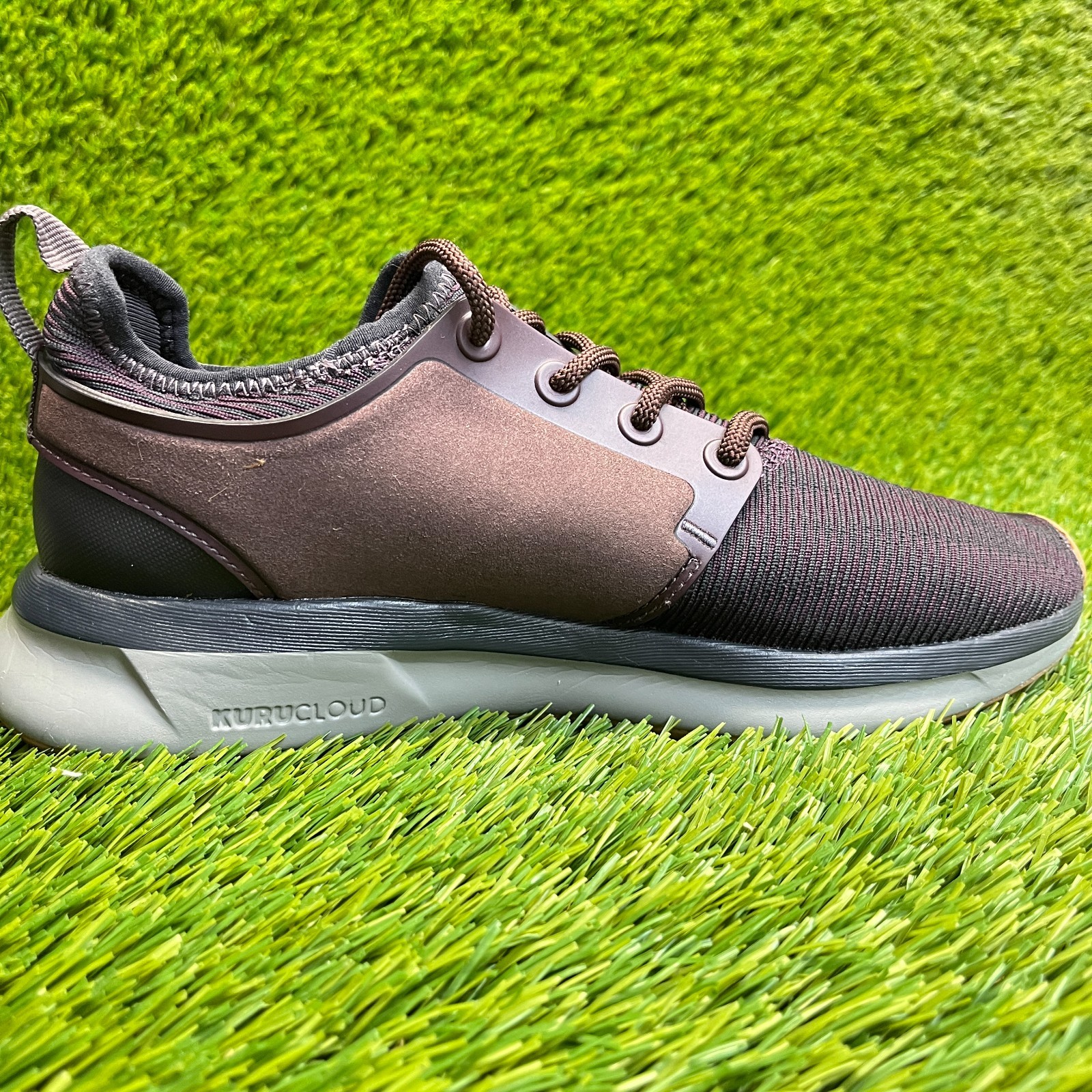 Kuru Atom Womens Size 7D Brown Gray Athletic Running Walking Shoes Sneakers