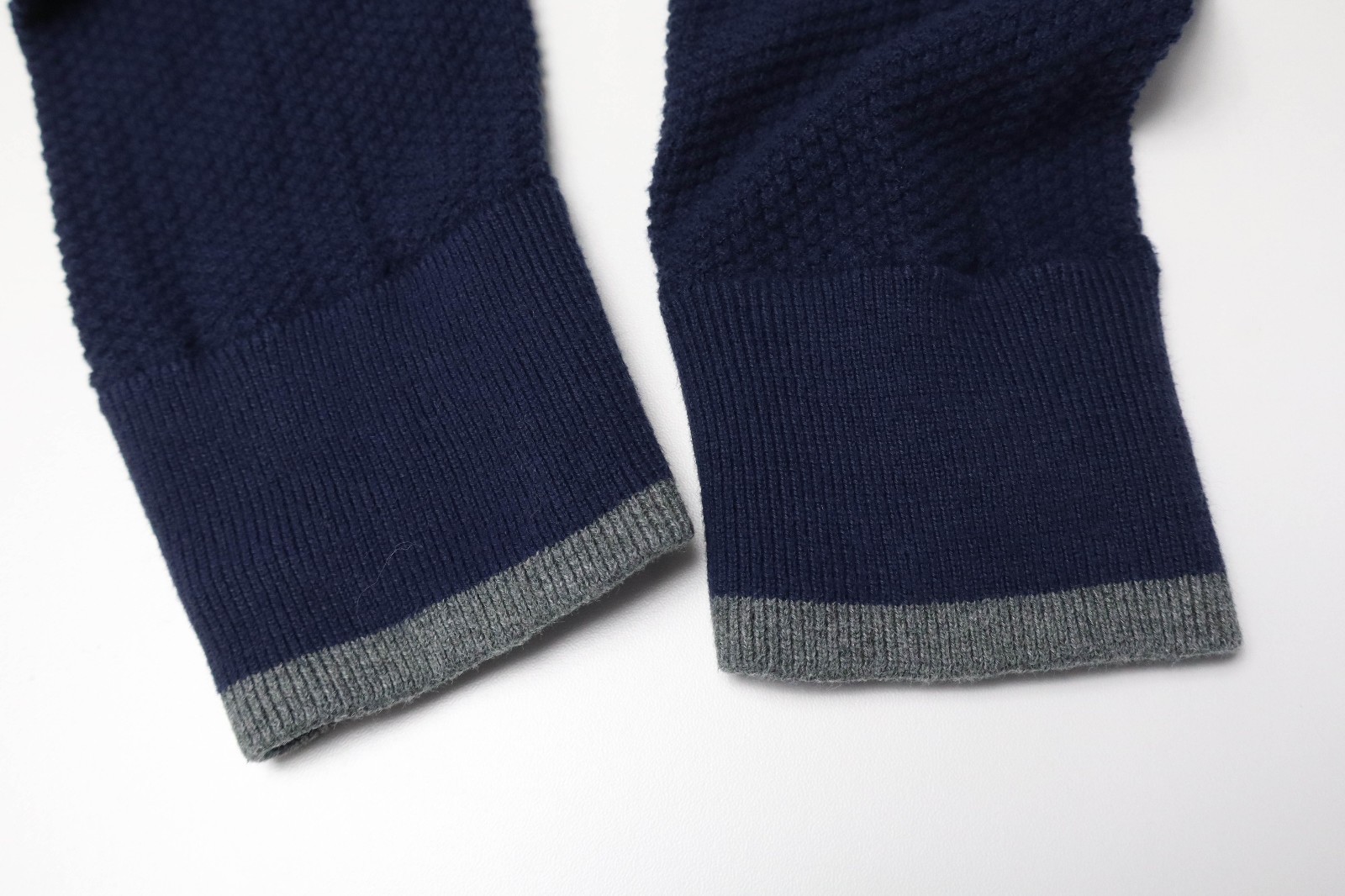 Brooks Brothers Sweater Mens Medium Blue Knit High Neck Half Zip