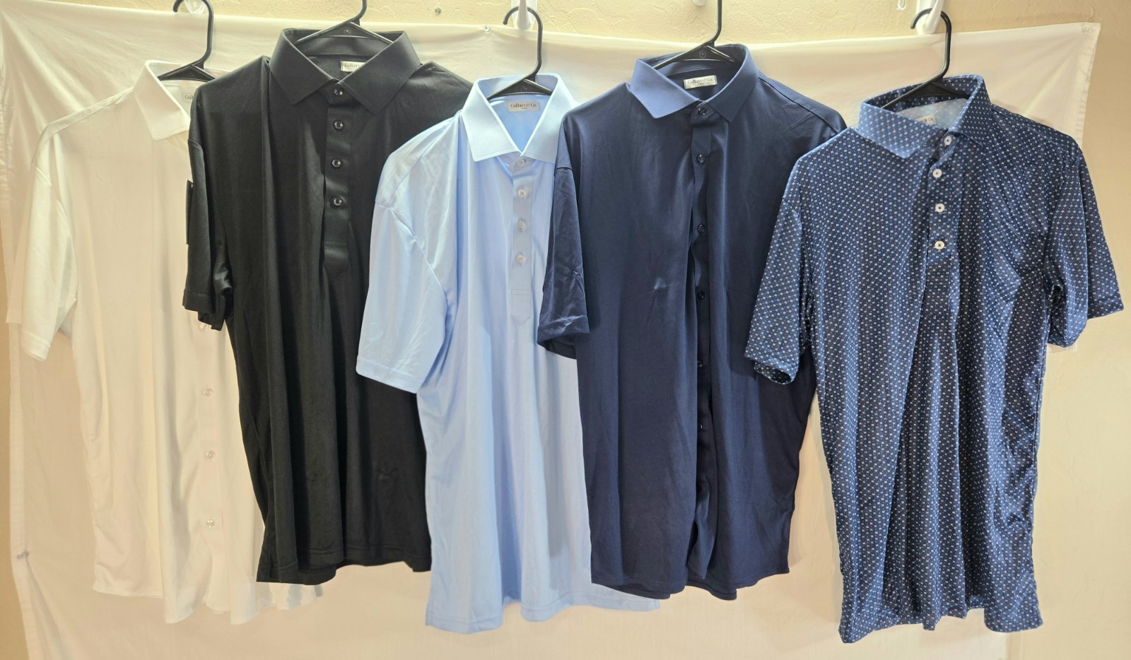 Lot of 5 Collars & Co Men’s Size Large Polo Dress Shirts NWT & NWOT