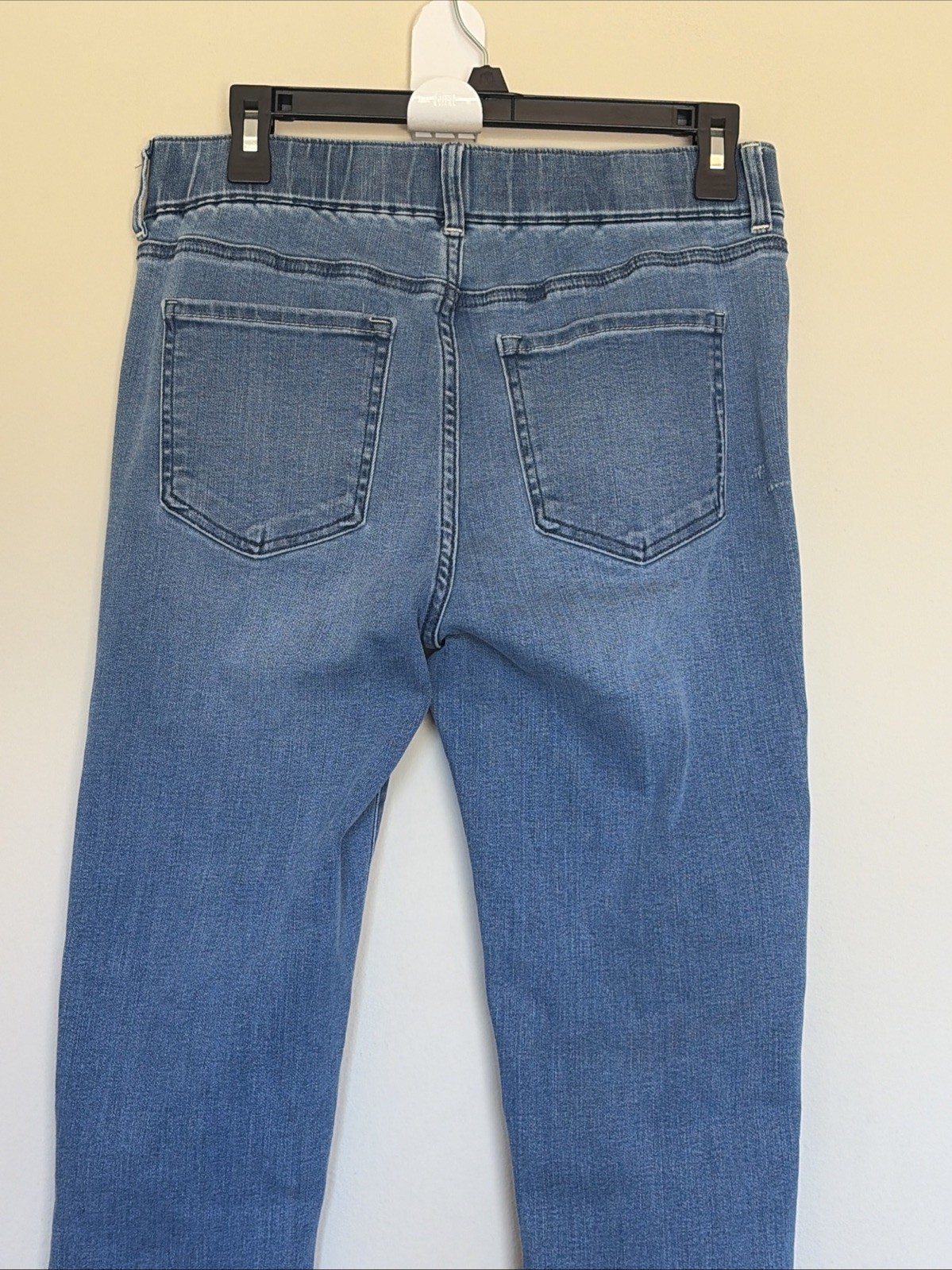 Quince Laguna Blue Nina Pull On Stretch Skinny Jeans Womens Medium