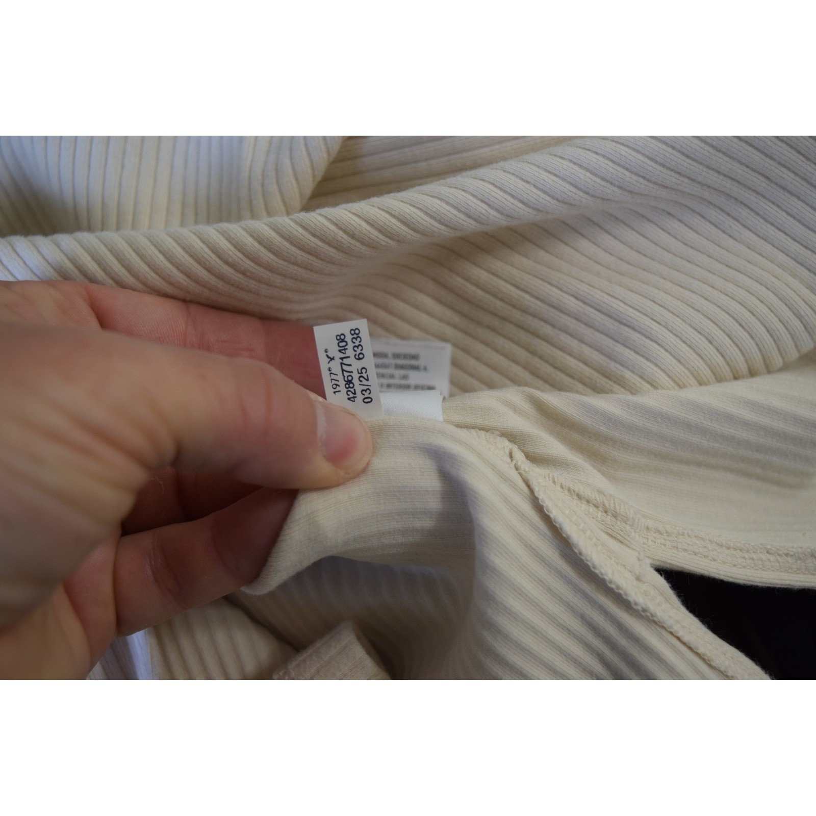 American Eagle Tube Top Small Cream Ribbed Side Slit Strapless 2025 Minimalist