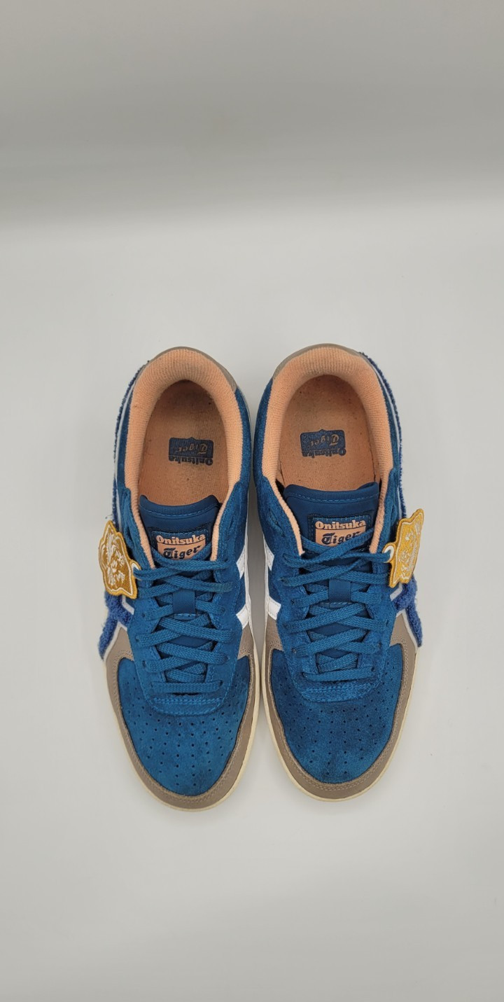 Onitsuka Tiger GSM SD Mens 9 Blue Suede Sneakers Rare Patch Logo Japan Style