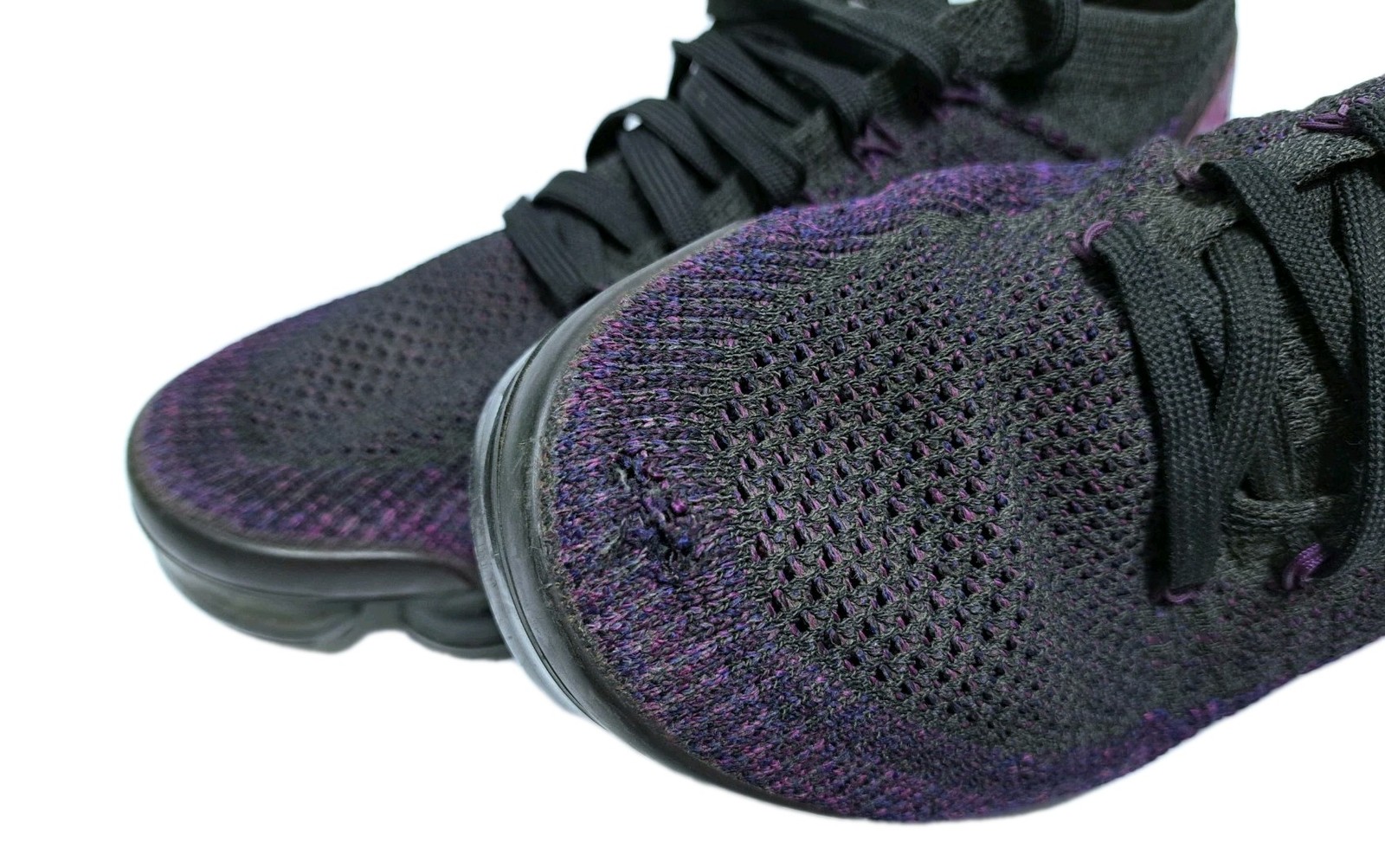 Nike Air VaporMax Mens 8.5 Flyknit 2 Night Purple Black 942842-013
