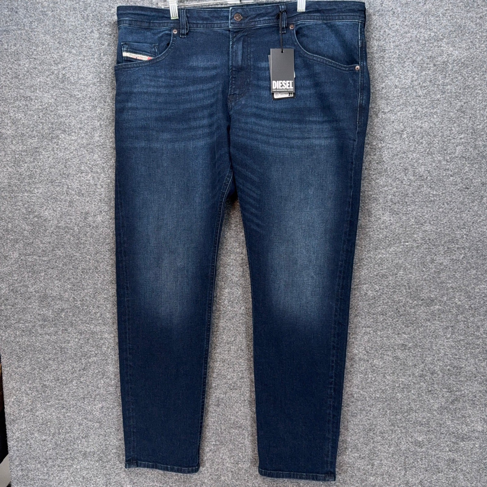Diesel Thommer-R Slim Jeans Mens 38×32 Dark Wash Stretch Tapered Denim NEW