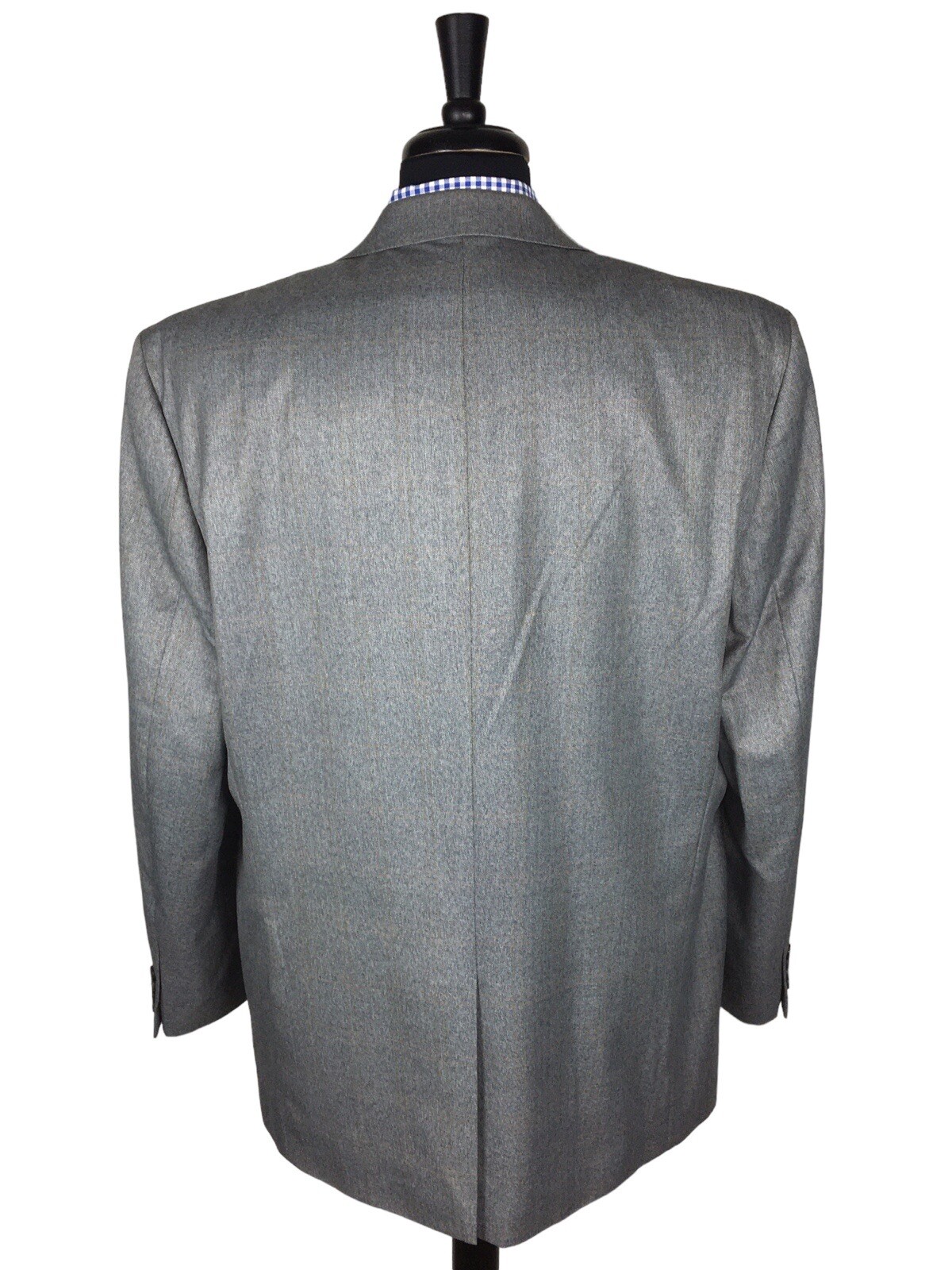 Lauren Ralph Lauren Mens Gray/Brown Herringbone Poly Blend Sport Coat Blazer 48L