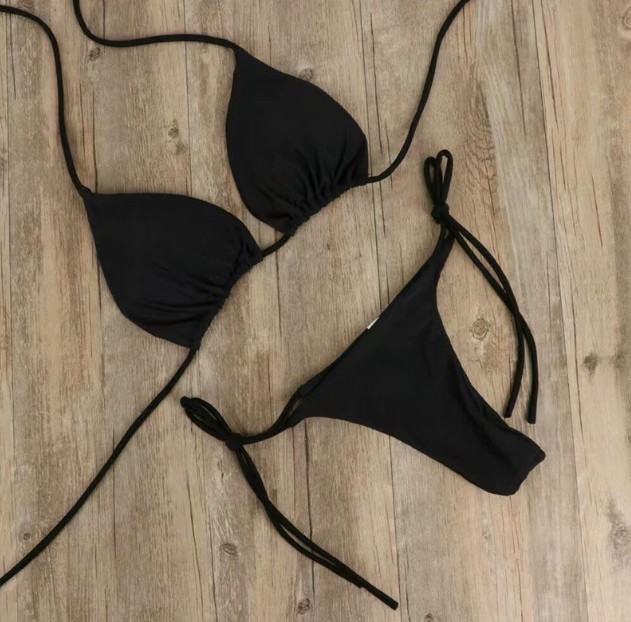 New Sexy Mini Bikini Shiny Women Brazilian G-String Set Thong Swimwear Swimsuits