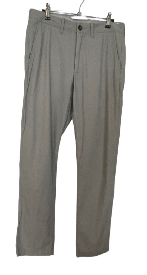 J. Crew The Sutton Chino Pants Men’s Size 31 Gray Khaki Flat Front 31×32 Slacks