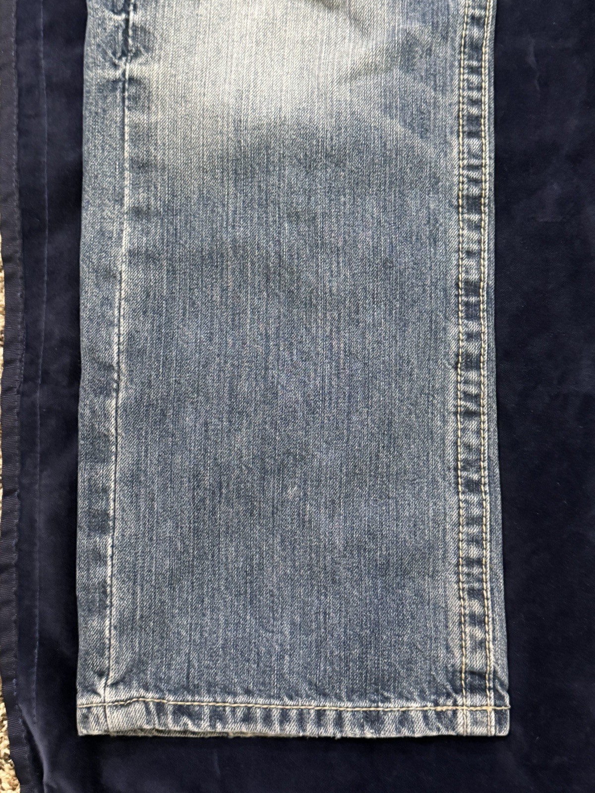 Ariat Mens Jeans 36×30 Bootcut Light Wash Heavy Stitch Western Denim