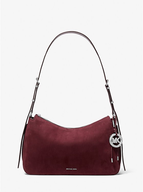 🔥 NWT Michael Kors Nolita Medium Leather Convertible Shoulder Bag Oxblood