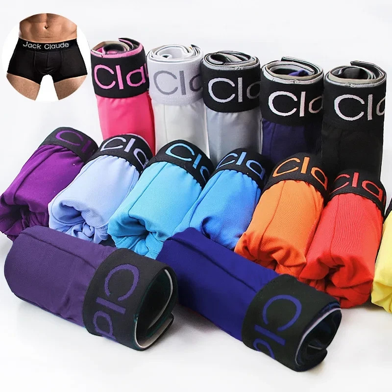 5PCS Jack Claude Men’s Underwear Boxer Pants Fiber U Convex Bag Men’s Shorts