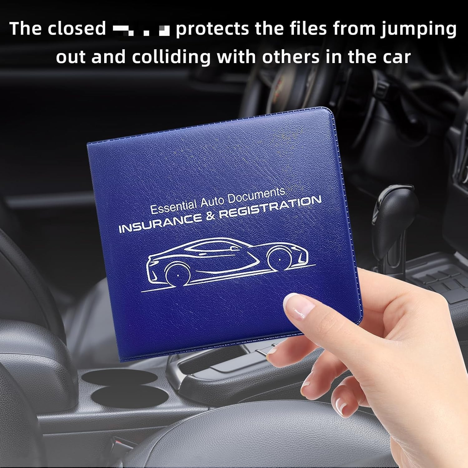 2PCS Car Registration and Insurance Holder, Vehicle Essential Document Organizer
