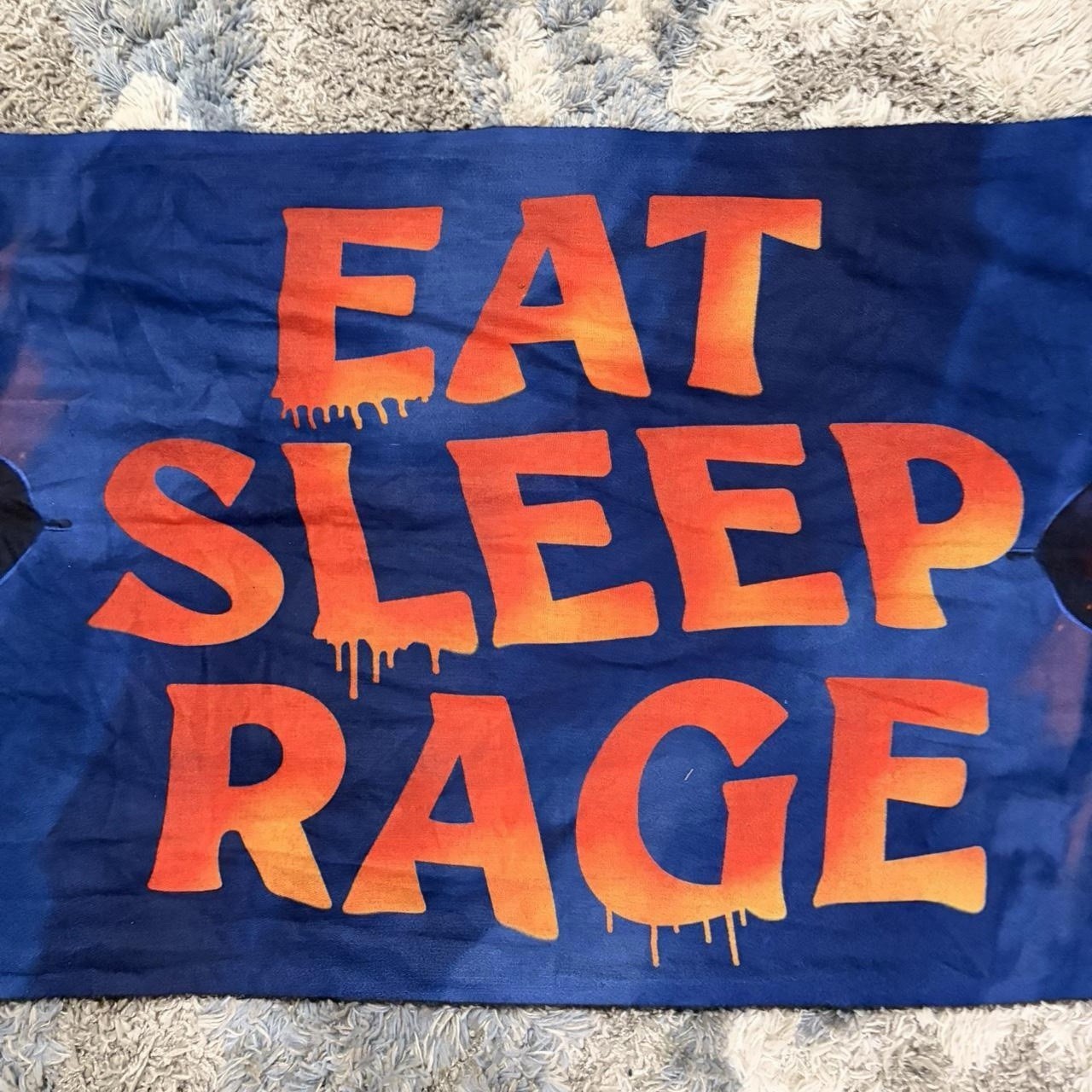 Ray Volpe Eat Sleep Rage Pashmina 2023 Concert Merchandise 72 x 28 Inches Rave