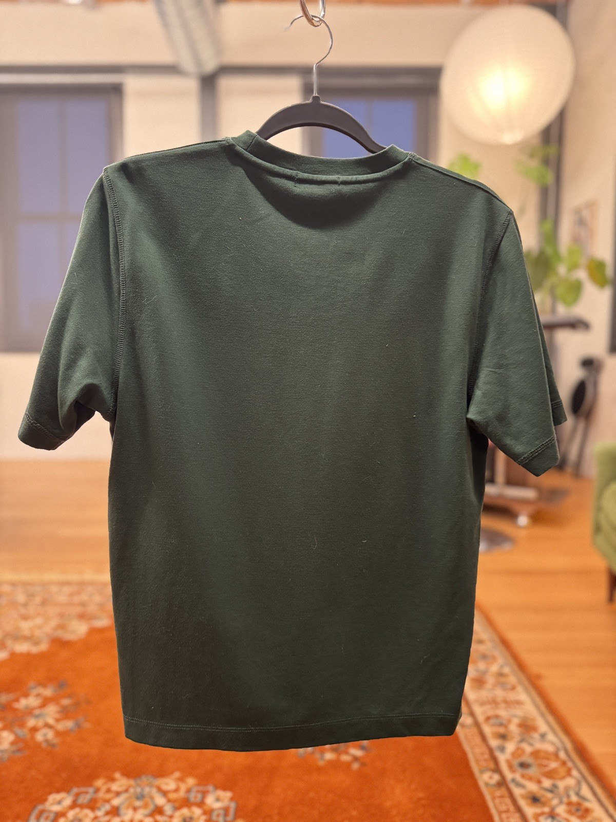 Women’s Emerald Green Soft Tee Theory Size XS NWOT Heavyweight Oversized T-Shirt