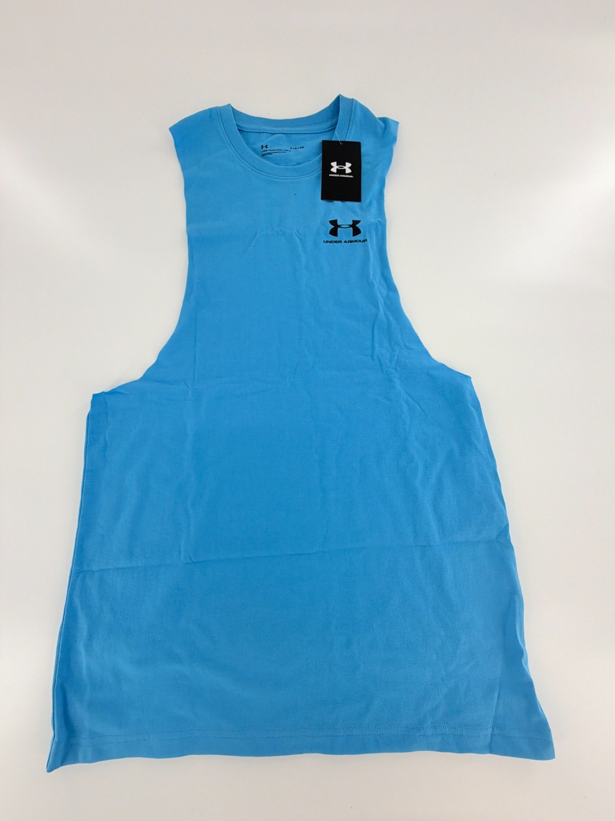 Under Armour Loose Fit Sleeveless Cut Off Tank Top 1329286-452 Mens Size Large L