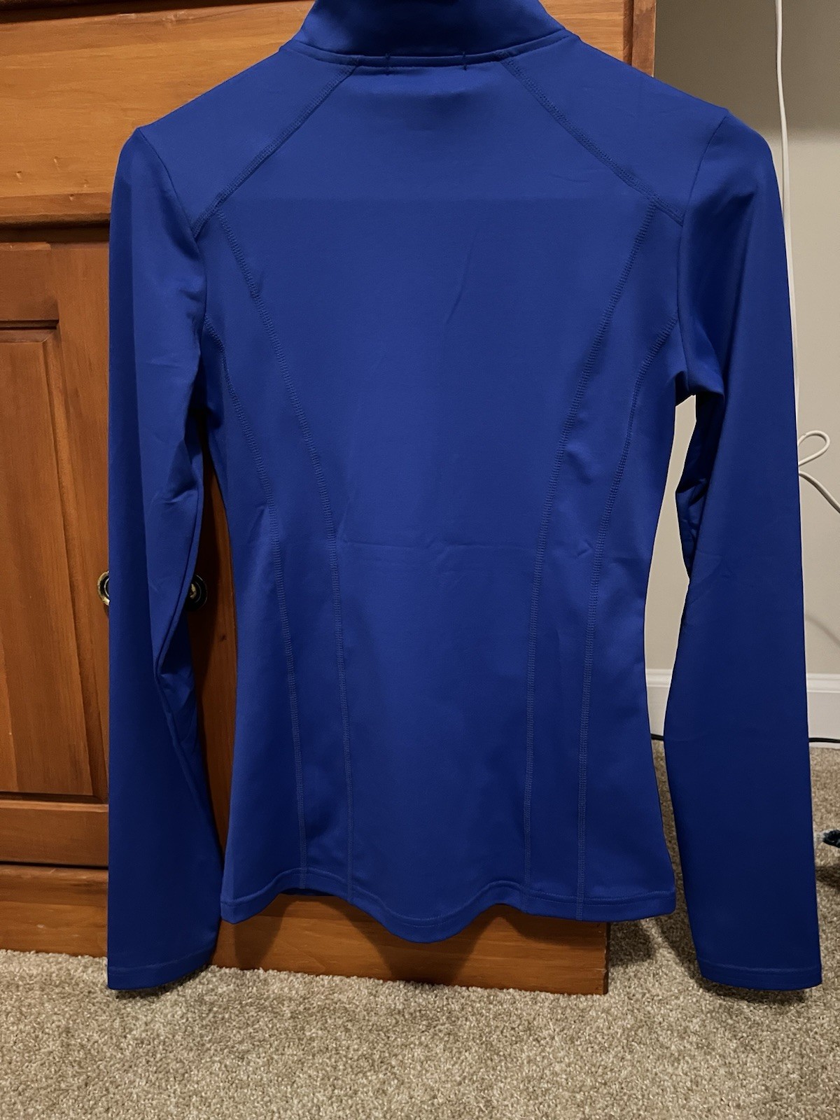 PINSPARK Women’s Blue Active Jacket Full Zip Pockets Athletic Fit XS