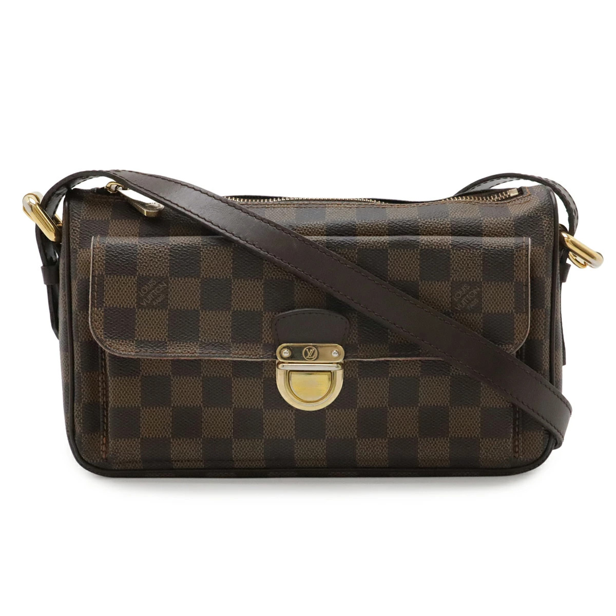 Louis Vuitton Damier N60006 Shoulder Bag Check Canvas Brown Unisex #BLB1790