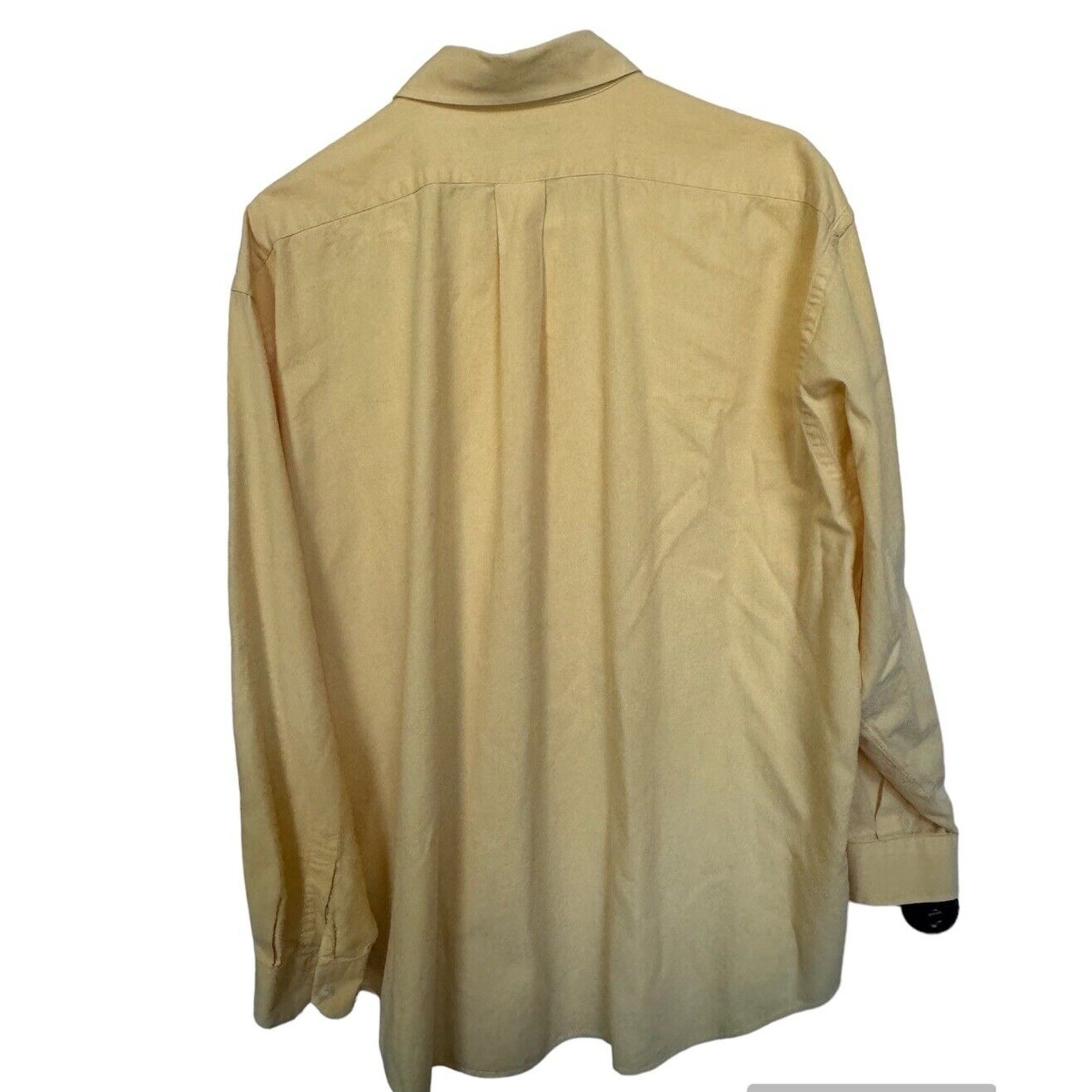 Daniel Cremieux Classic Fit Button Up Shirt XL Long Sleeve Italian Cotton Yellow