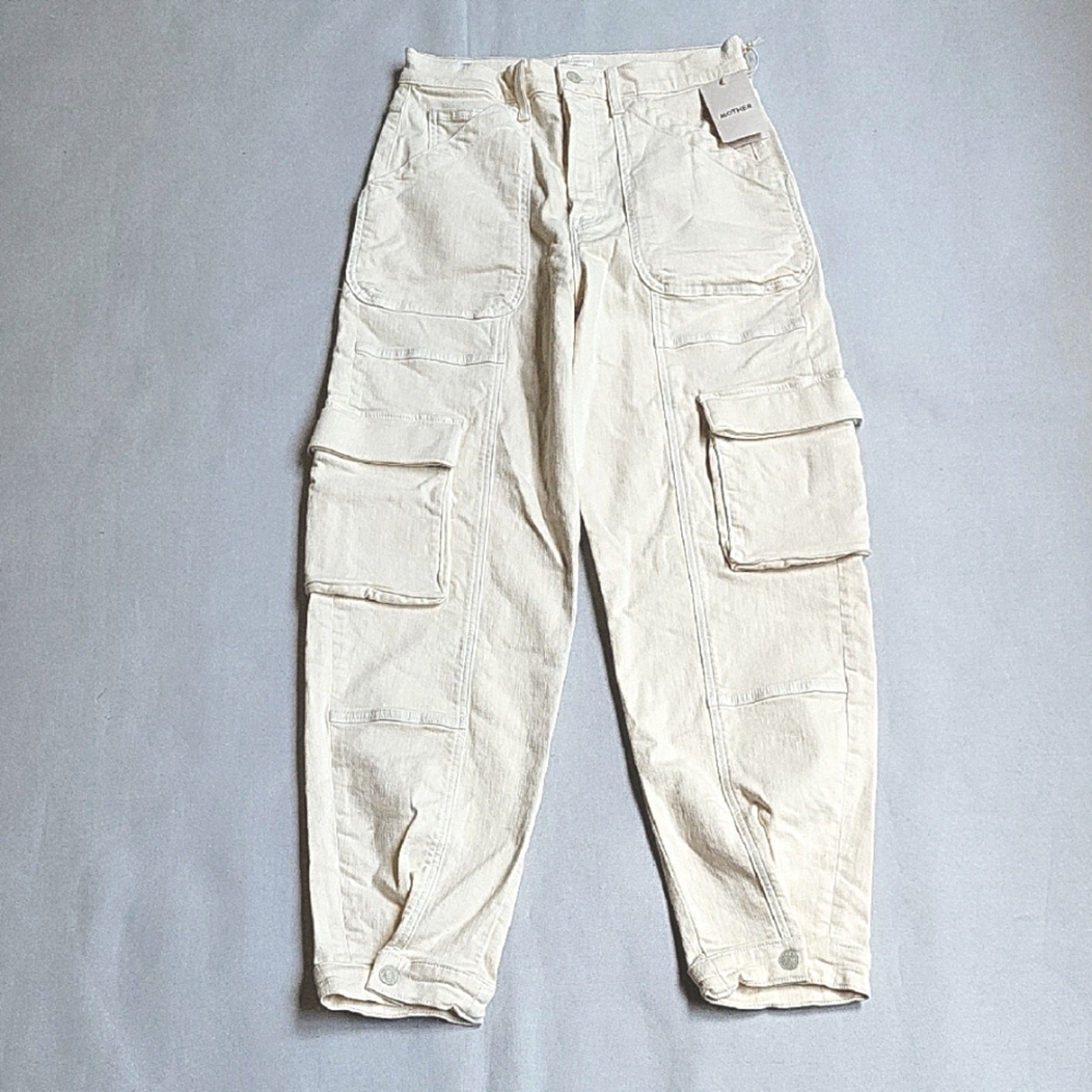 NWT$328 MOTHER Curbside Cargo Flood High-Rise Tapered Jeans 30 (8-10)