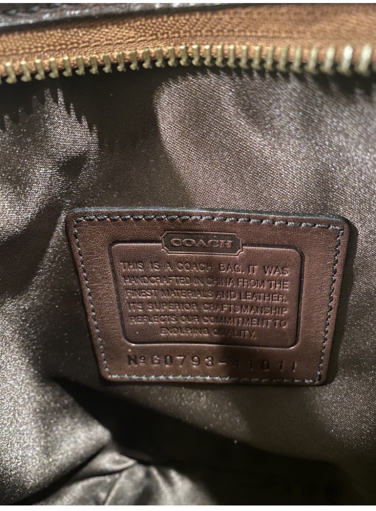 COACH Vintage Bleeker, Limited Edition Tattersall Patchwork Bucket Bag; Exc Cond