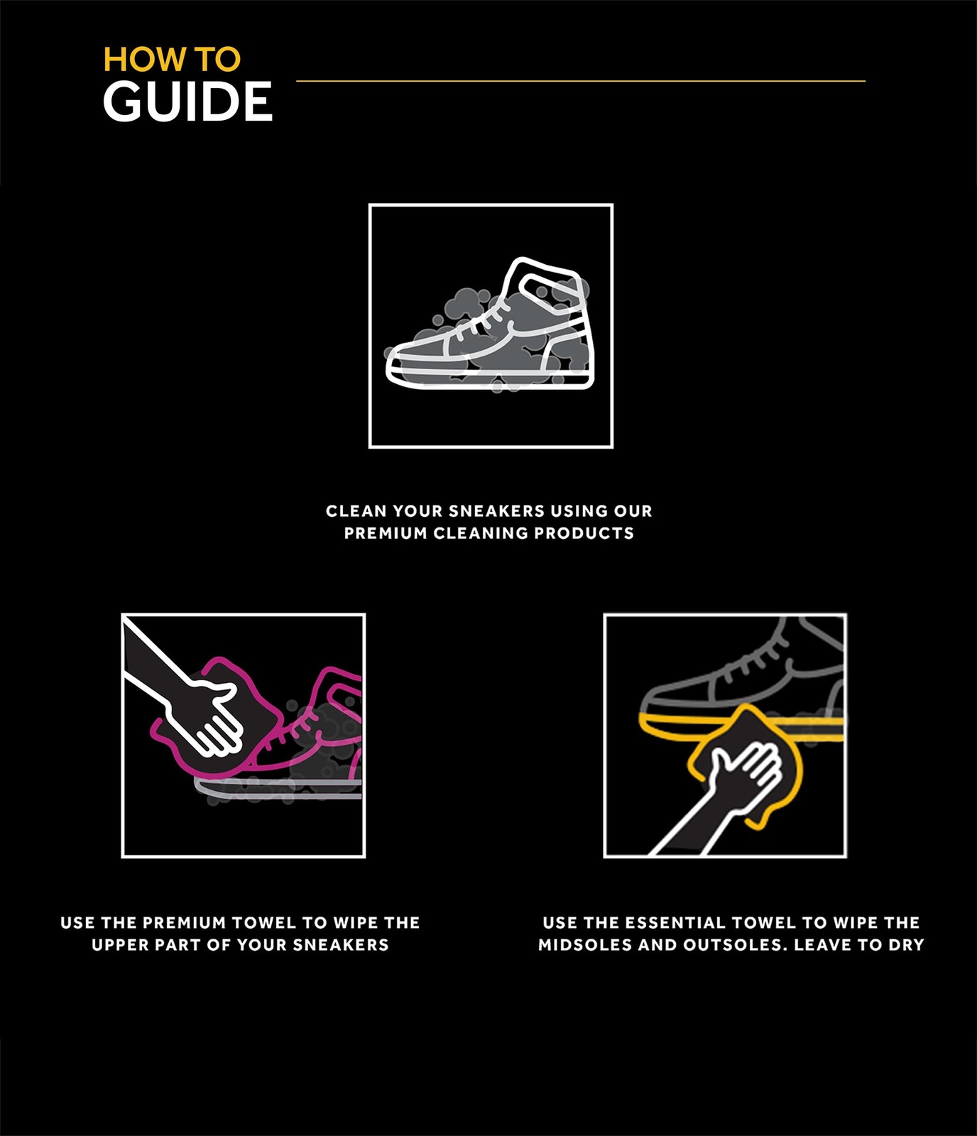 Shoe Cleaner Microfibre Towels – Premium Sneaker Cleaning for Midsole, Outsol…
