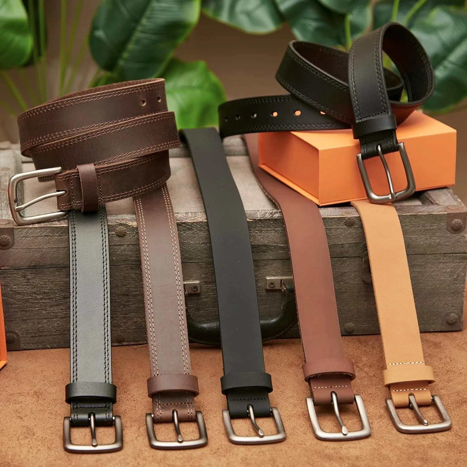 Genuine Leather Belts For Men Classy Dress Belts Mens Belt Many Colors & Sizes