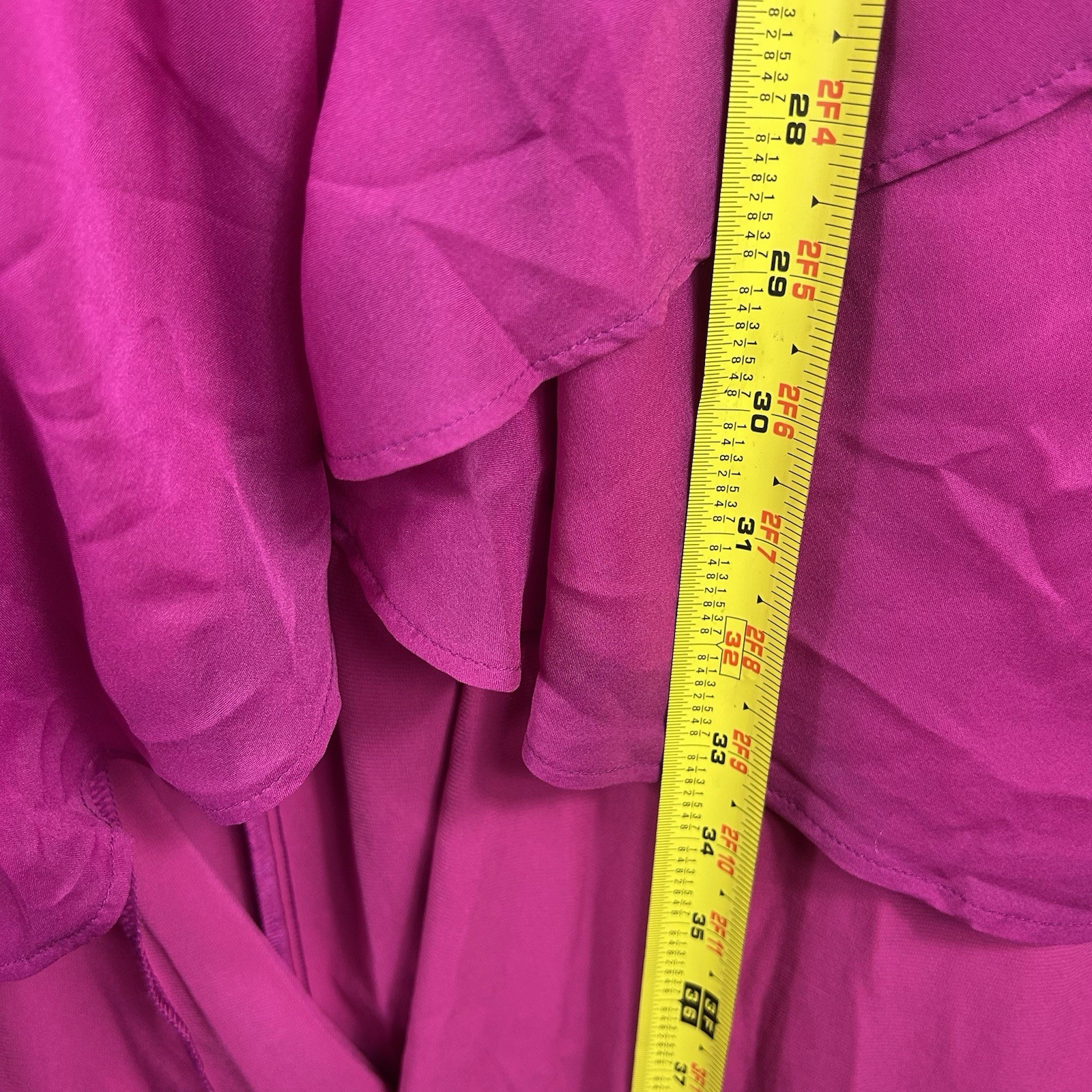 NWOT Abercrombie & Fitch High Low Ruffle Strap Pink Dress Small Tall Party