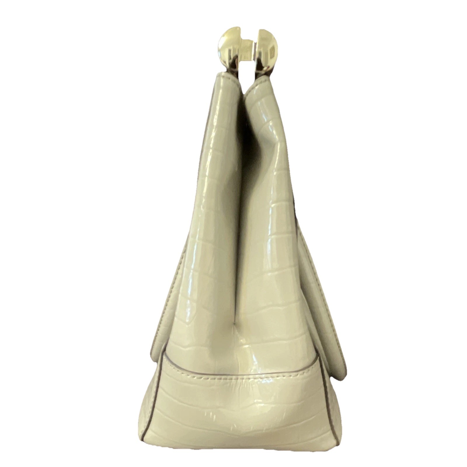 kate spade new york Gray Croc-Embossed Leather Bag