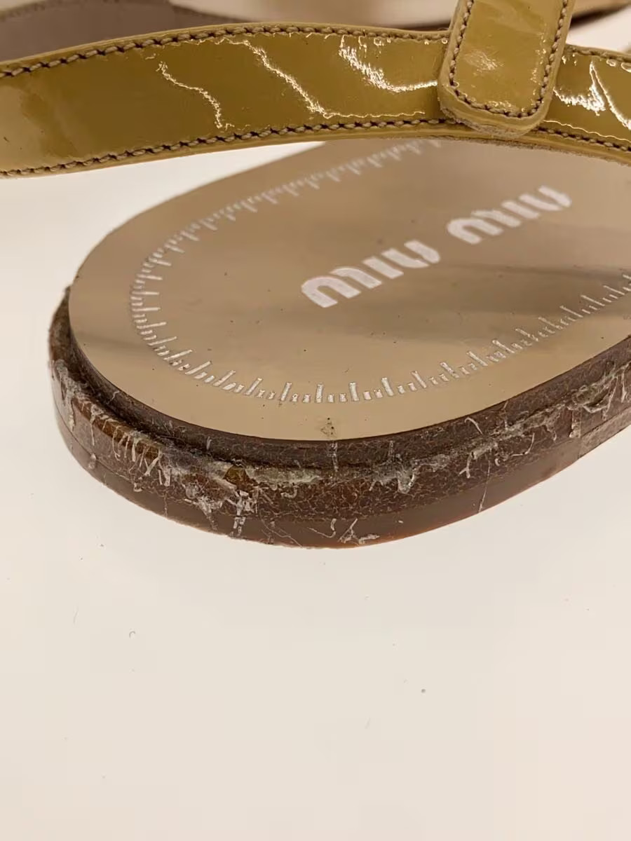 Miu Miu Sandals/37.5/Beg BFV21