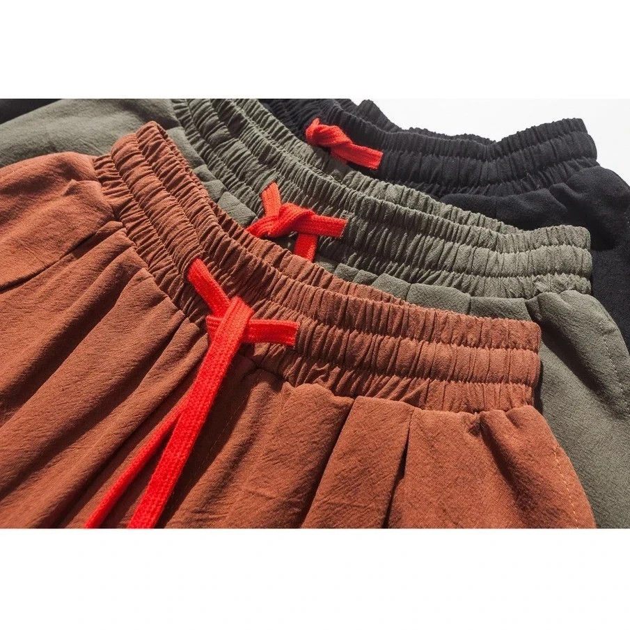 New Oversized Men Harem Pants Loose Chinese Style Cotton and Linen Sweatpants