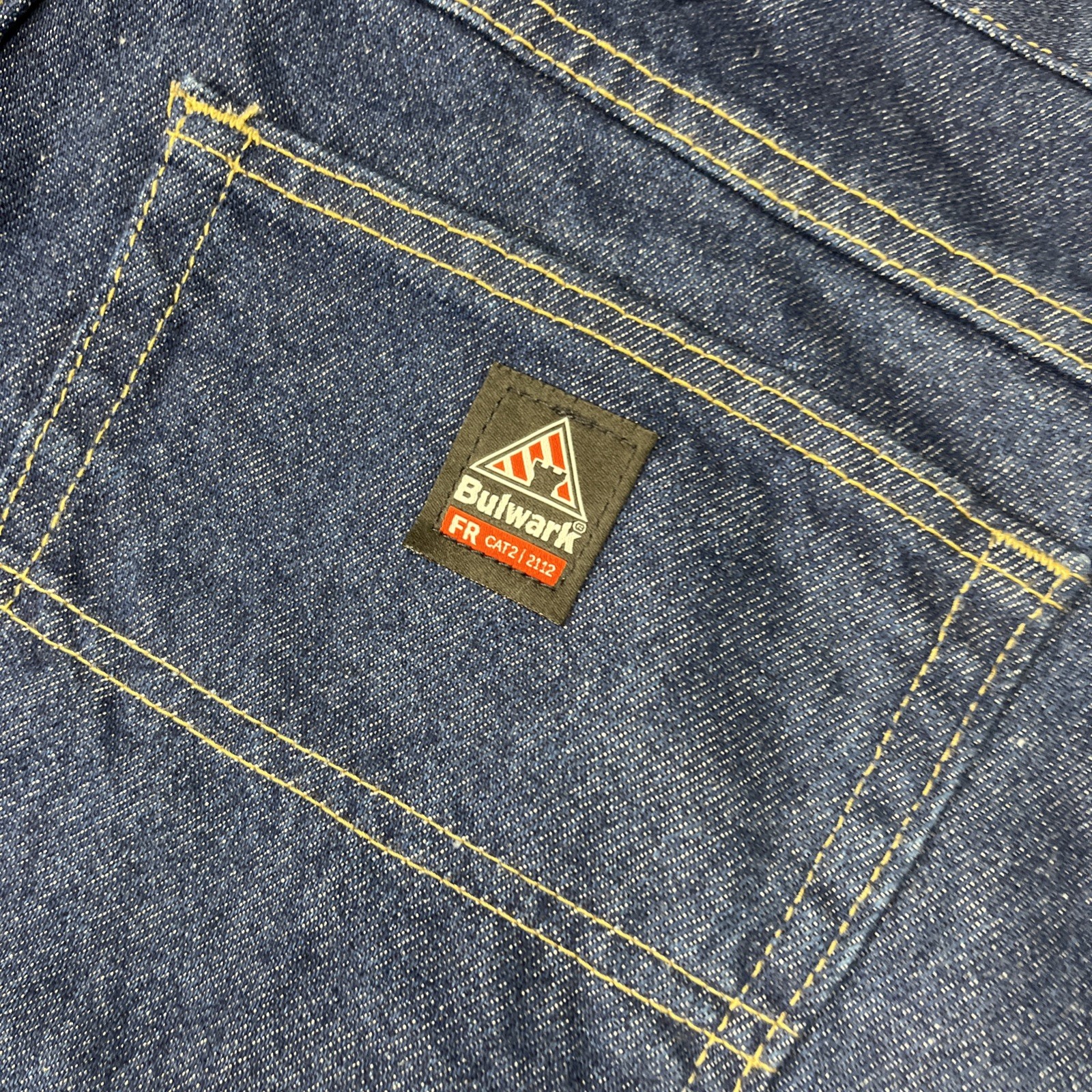 NWT Bulwark FR Flame Resistant Jeans Mens Size 34×34 Blue Straight (Tag 34x37U)
