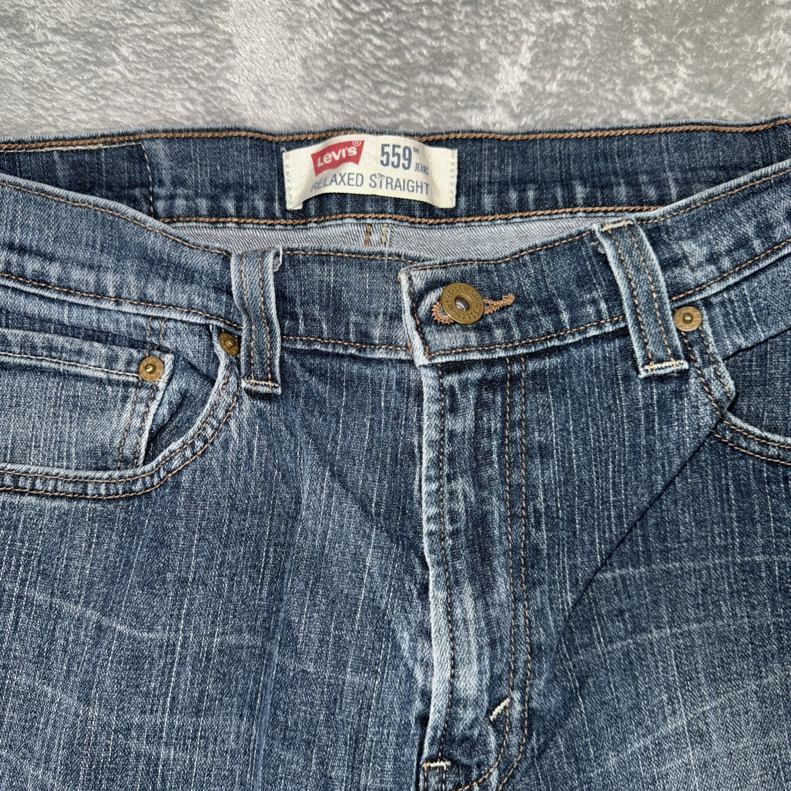 Levi’s 559 Mens Jeans Size 32 X 30 Blue Denim 5-Pockets Relaxed Straight Leg