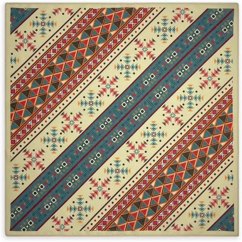 Bycc Bynn 4-Pack 100% Cotton Bandana Set, Vintage Graphic Print, 22×22 inches