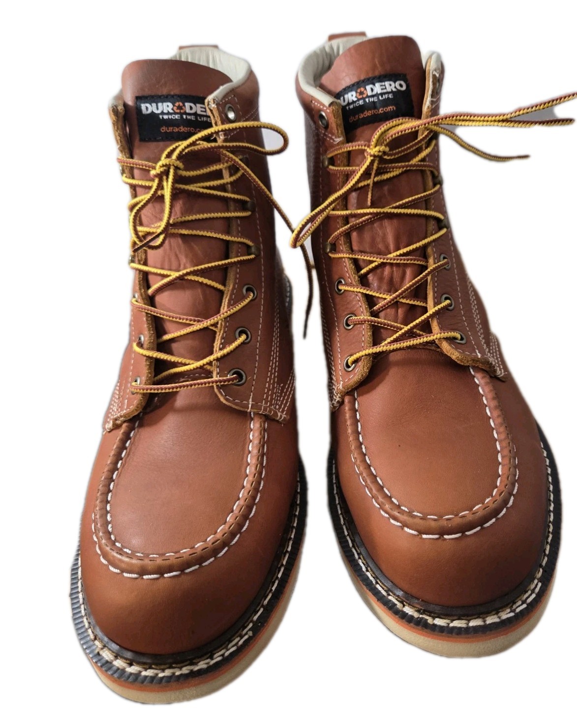 12W Duradero Rutland Mens Boots Shoes Chestnut Color Approx 7″ Shaft Orig BOX
